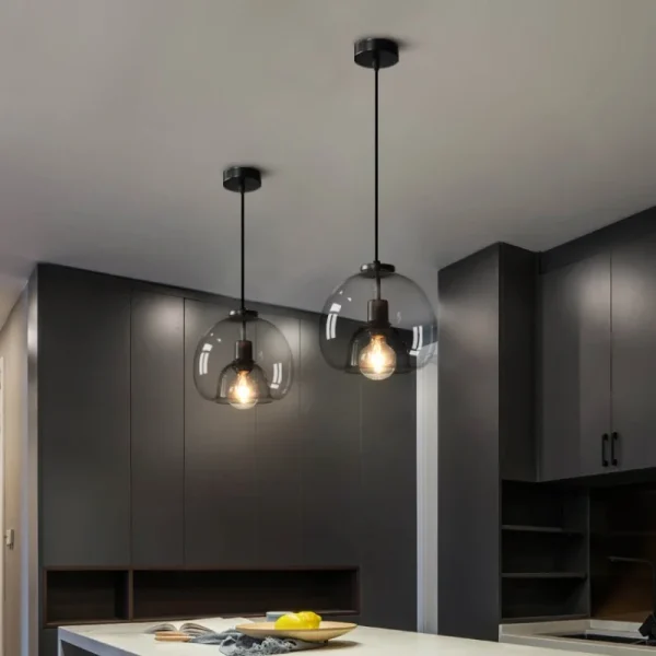 Modern Ceiling Chandeliers Lustre Living Room Dining Table Kitchen Bedroom LED Pendant Light Danish Designer Glass Hanghing Lamp - Image 3