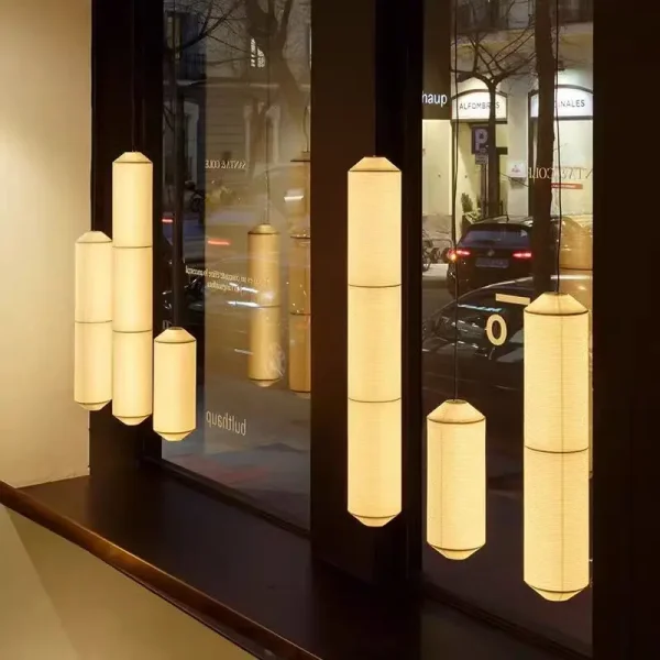 Horizontal Pendant lamp Japanese Design Pendant light Living Room Bedroom vintage Chandelier - Image 3