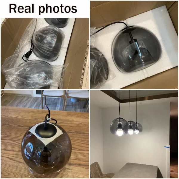 Modern Ceiling Chandeliers Lustre Living Room Dining Table Kitchen Bedroom LED Pendant Light Danish Designer Glass Hanghing Lamp - Image 5