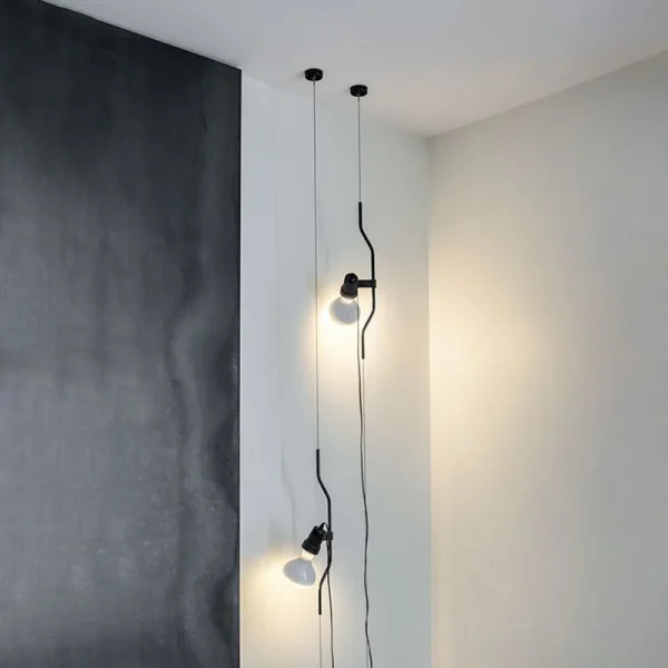 Modern Plug Up and Down Pendant Light led Bedside Lamp DIY Living Room Corner Pendant Lamp Suspension Lamp Droplight with Plug - Image 6