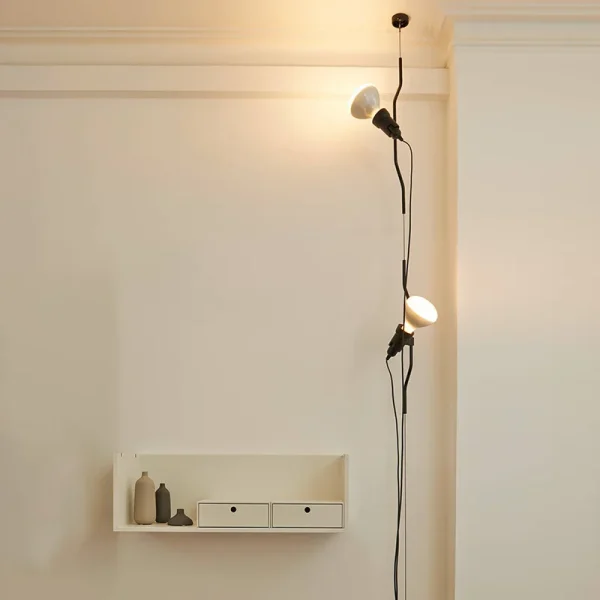 Modern Plug Up and Down Pendant Light led Bedside Lamp DIY Living Room Corner Pendant Lamp Suspension Lamp Droplight with Plug - Image 2